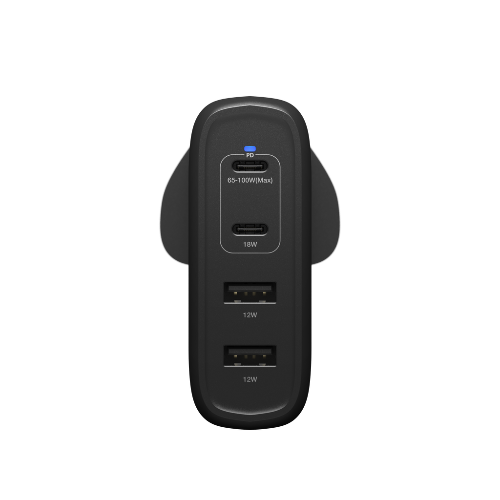 Fast Charge | Four Port Wall Charger - 100W