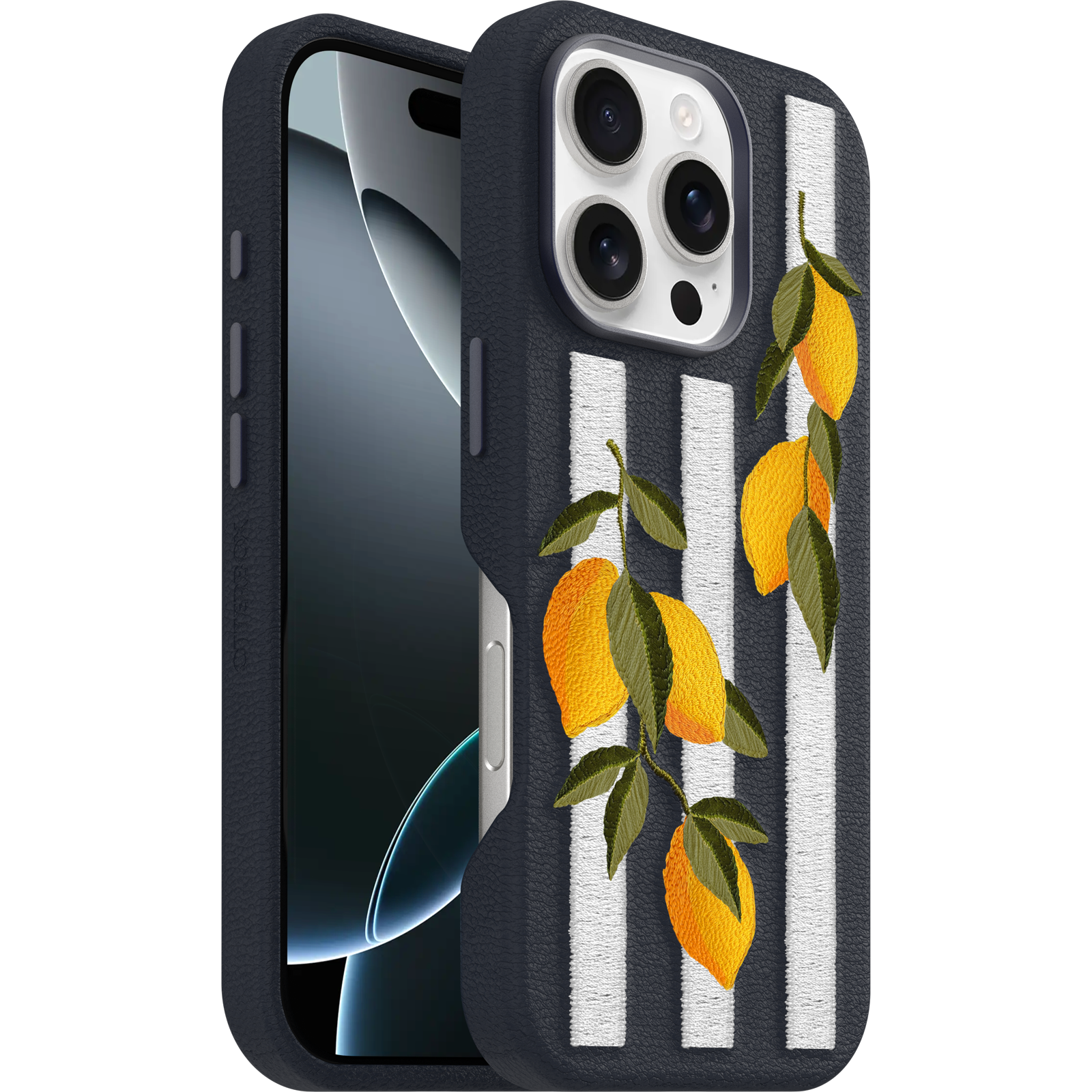 iPhone 16 Pro Symmetry Series Cactus Leather Embroidery Case