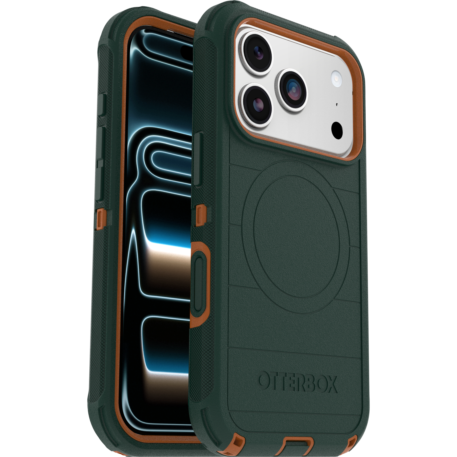 OtterBox iPhone17用ケース 迷彩柄 オレンジ・グリーン Toughest Magsafe Compatible iPhone 17 Pro Cases | Otterbox