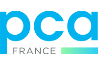 PCA France logo with blue and green colors on a white background