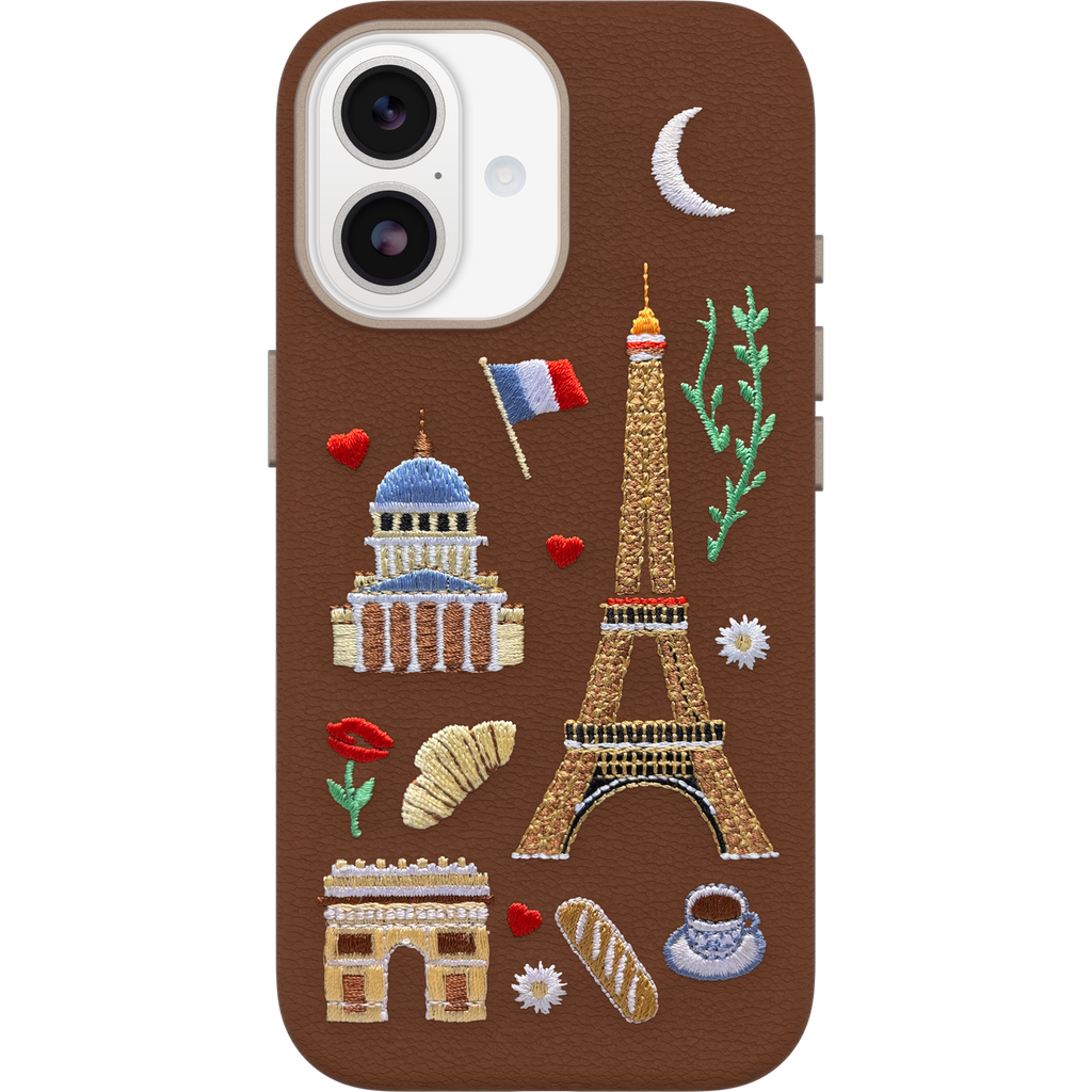 iPhone 17 Symmetry Cactus Embroidery Case