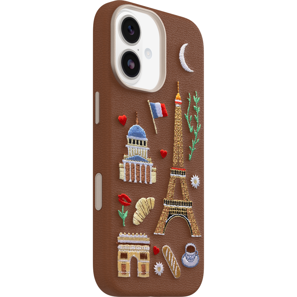 iPhone 17 Symmetry Cactus Embroidery Case
