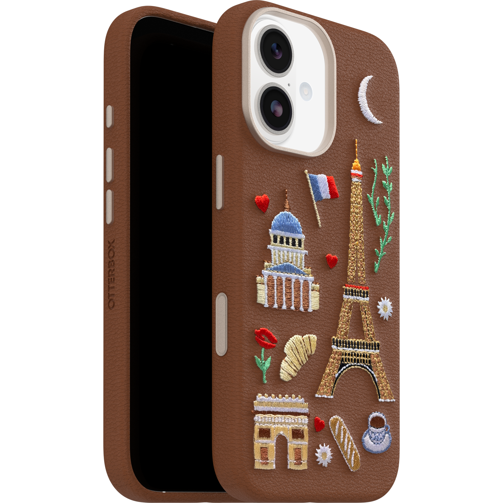 iPhone 17 Symmetry Cactus Embroidery Case