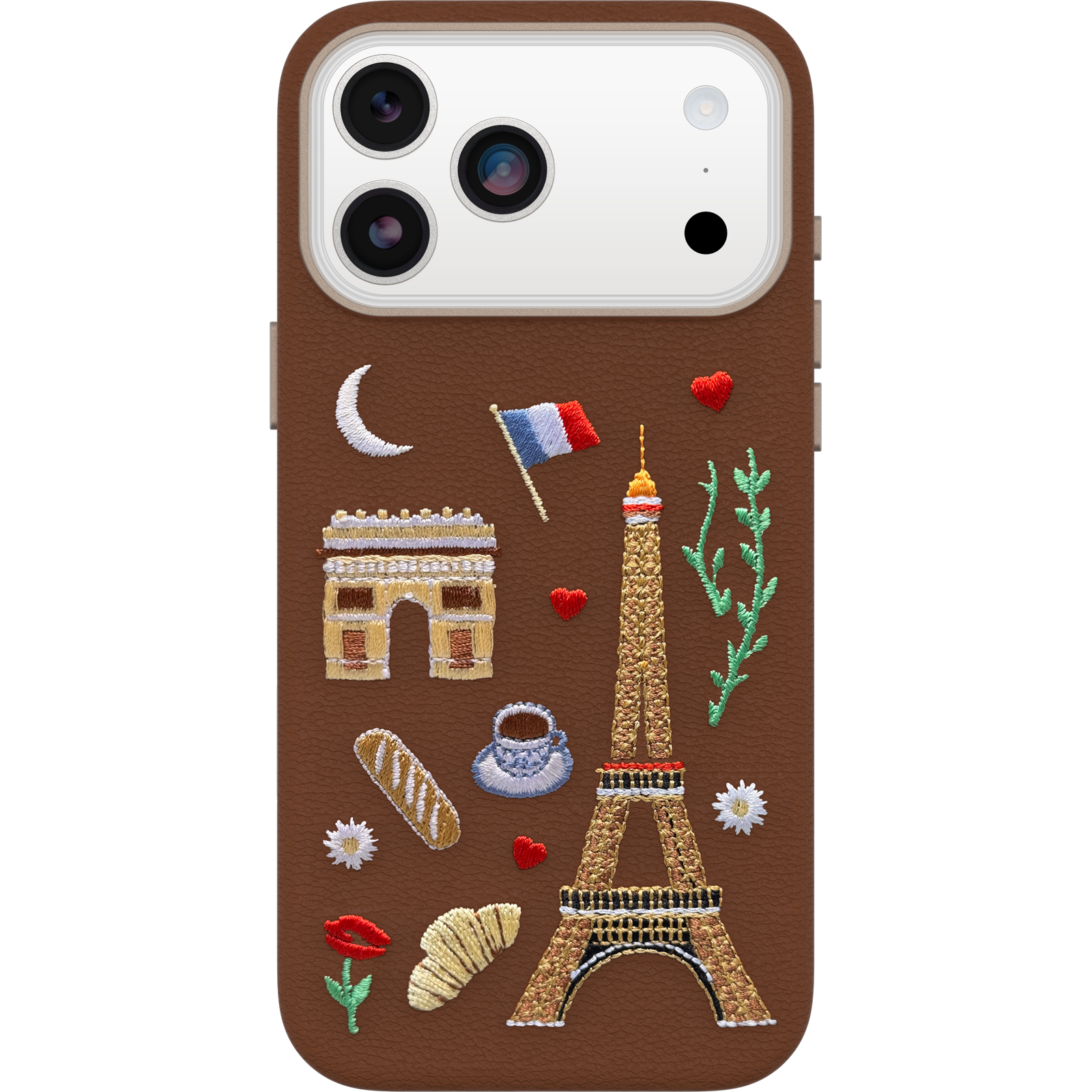iPhone 17 Pro Max Symmetry Cactus Embroidery Case