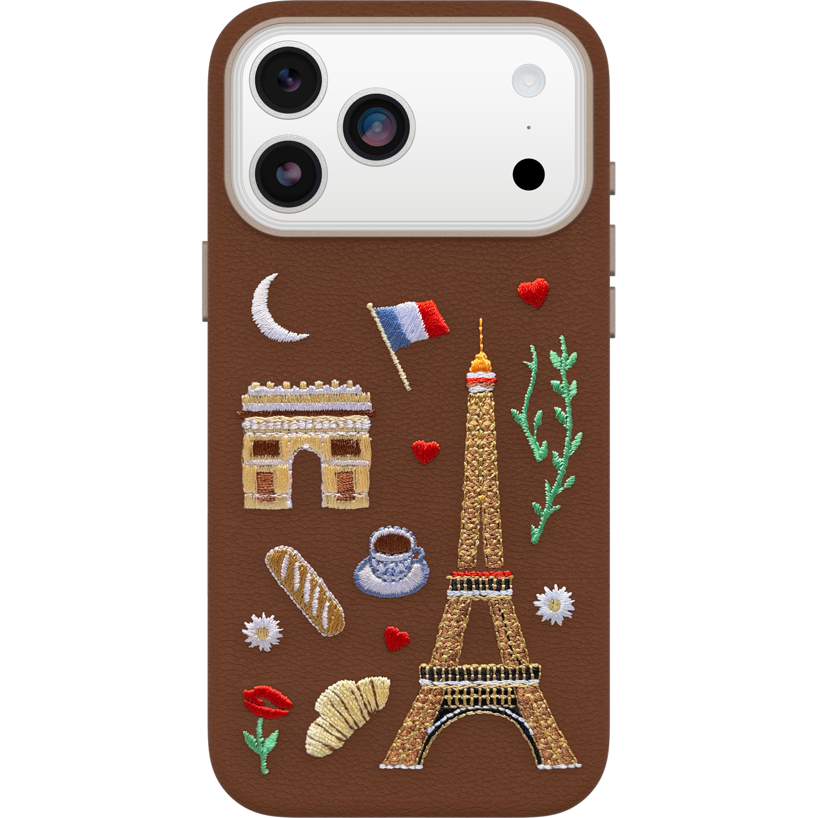 iPhone 17 Pro Max Symmetry Cactus Embroidery Case