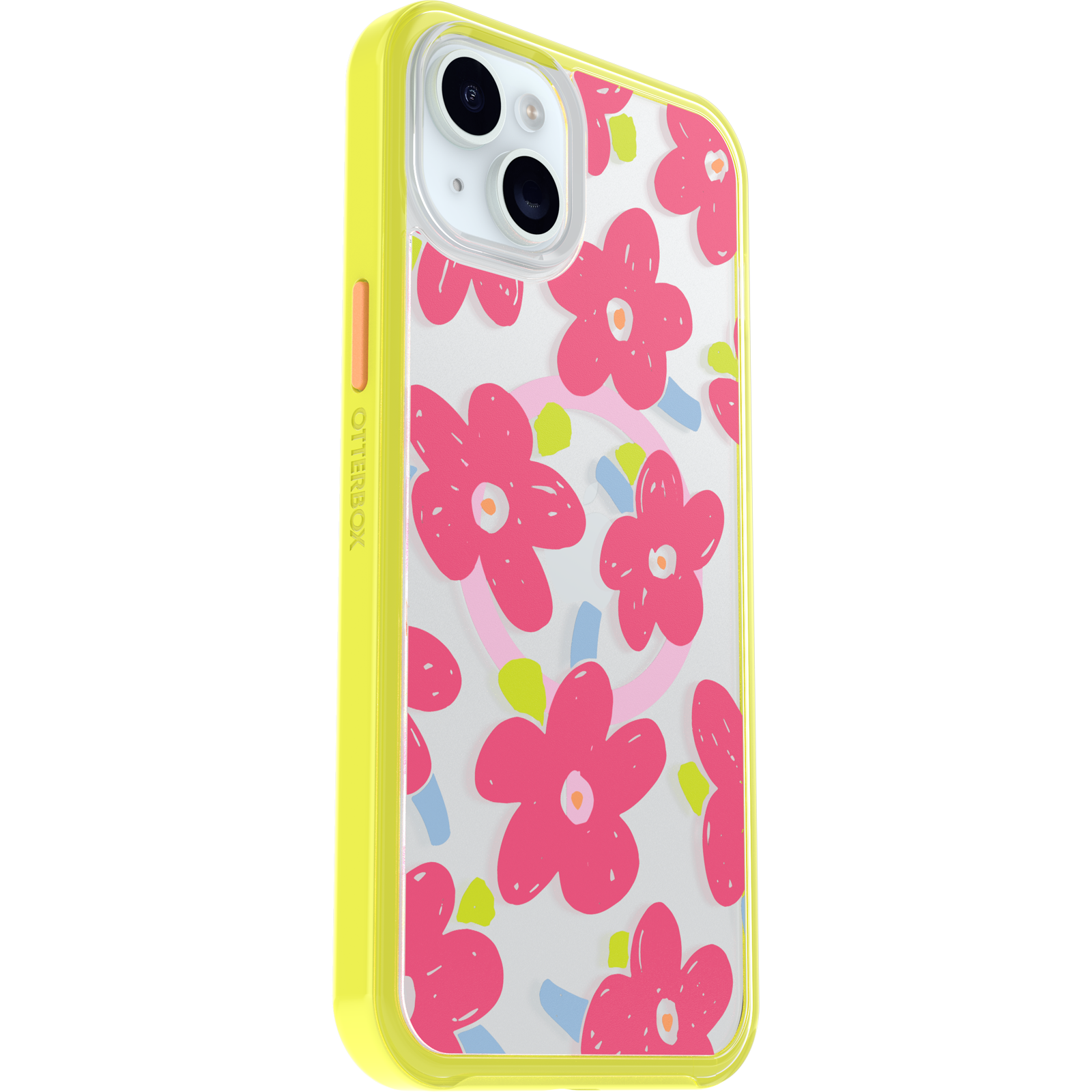 iPhone 15 Plus and iPhone 14 Plus Symmetry Series Clear Case for MagSafe Fluttering Flora