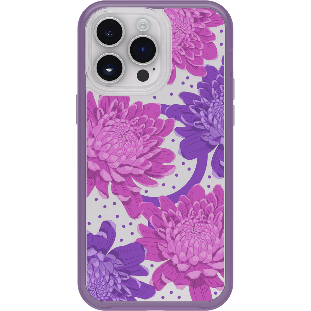 iPhone 14 Pro Max Symmetry Series Clear Case for MagSafe Fluttering Flora