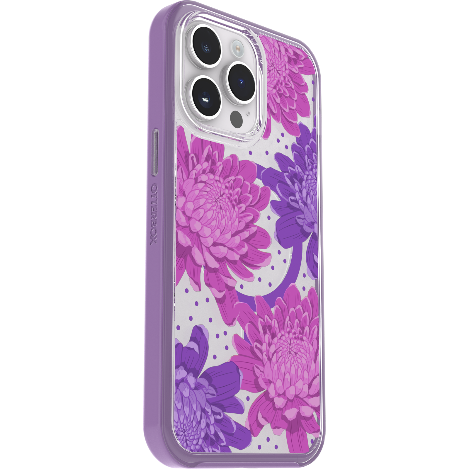 iPhone 14 Pro Max Symmetry Series Clear Case for MagSafe Fluttering Flora