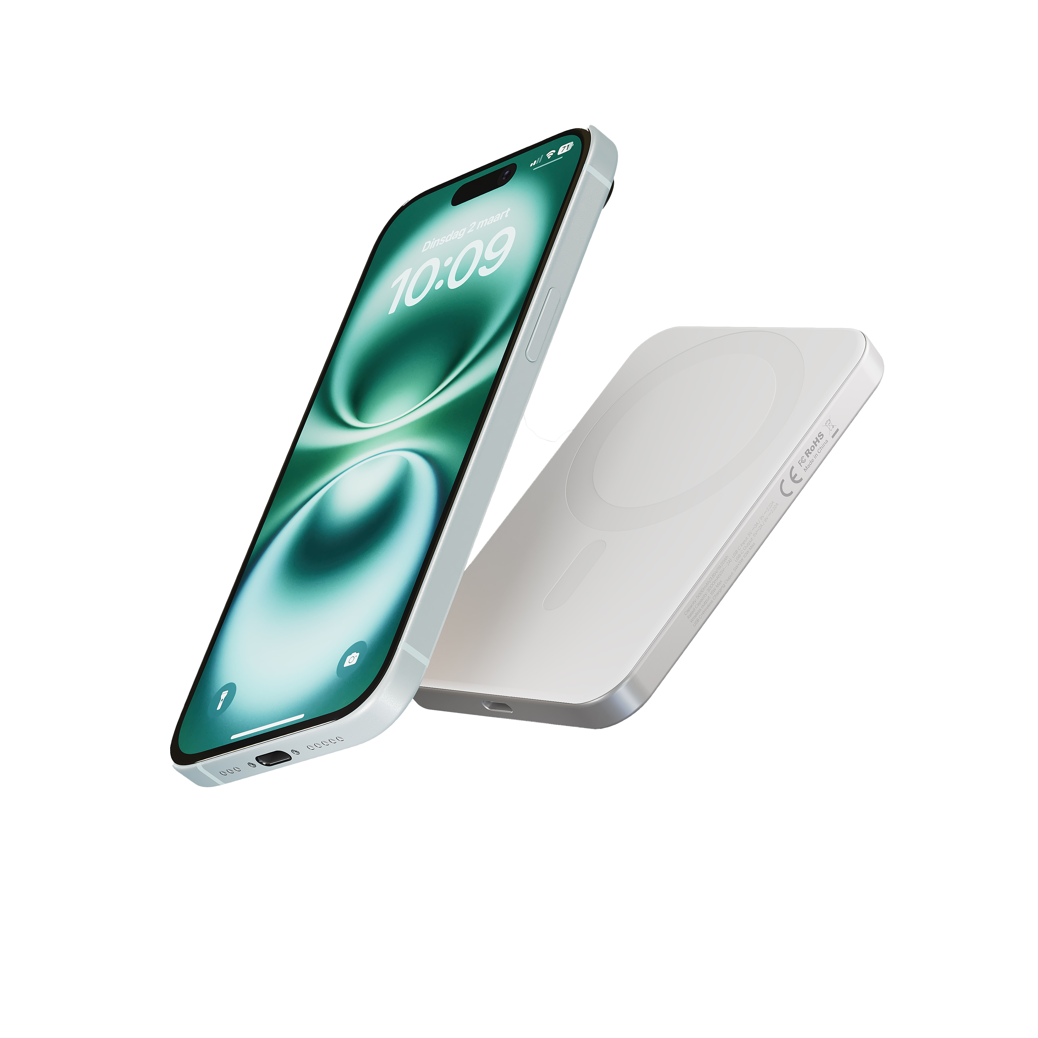 Zens Slim Aluminium Power Bank Qi2 5k mAh