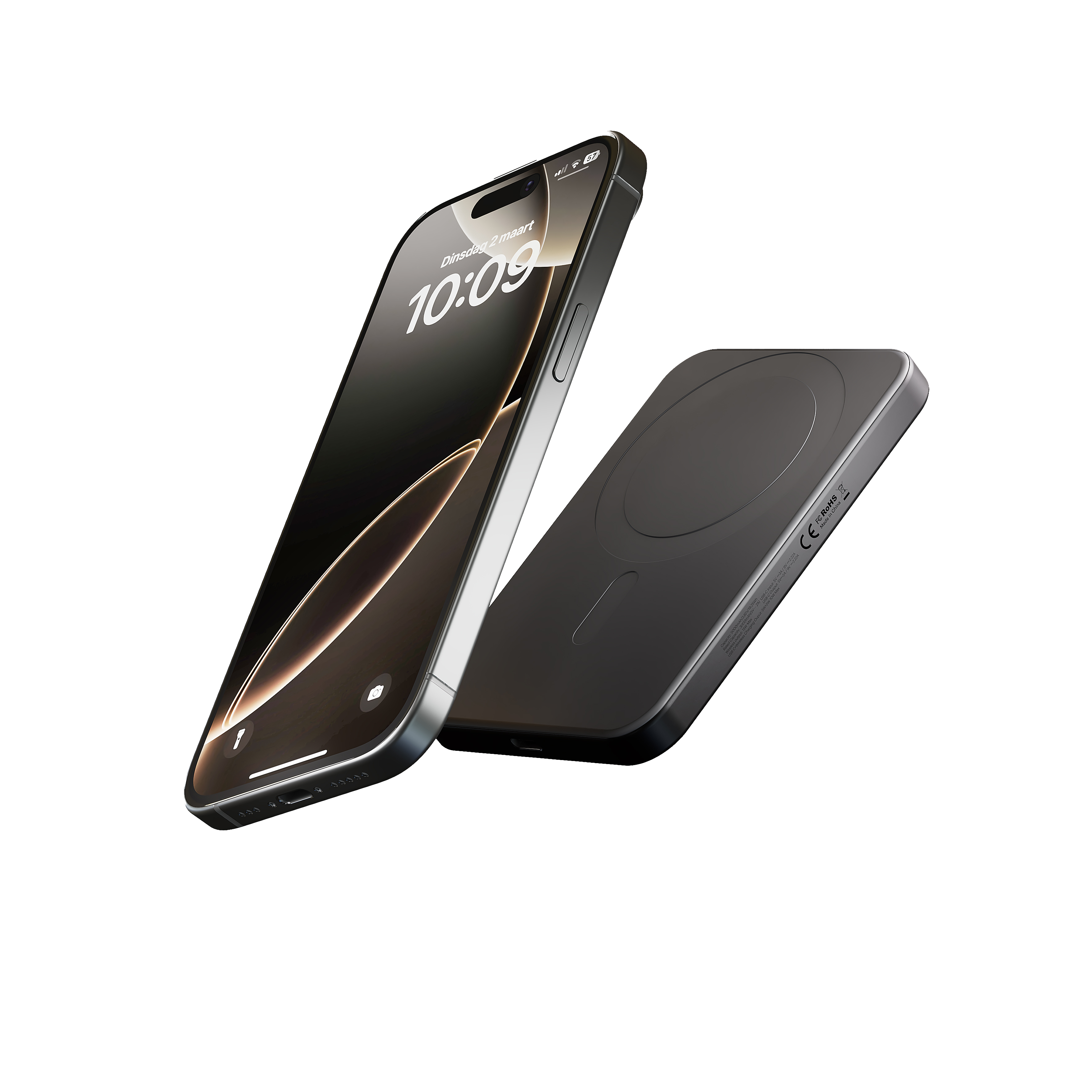 Zens Slim Aluminium Power Bank Qi2 5k mAh