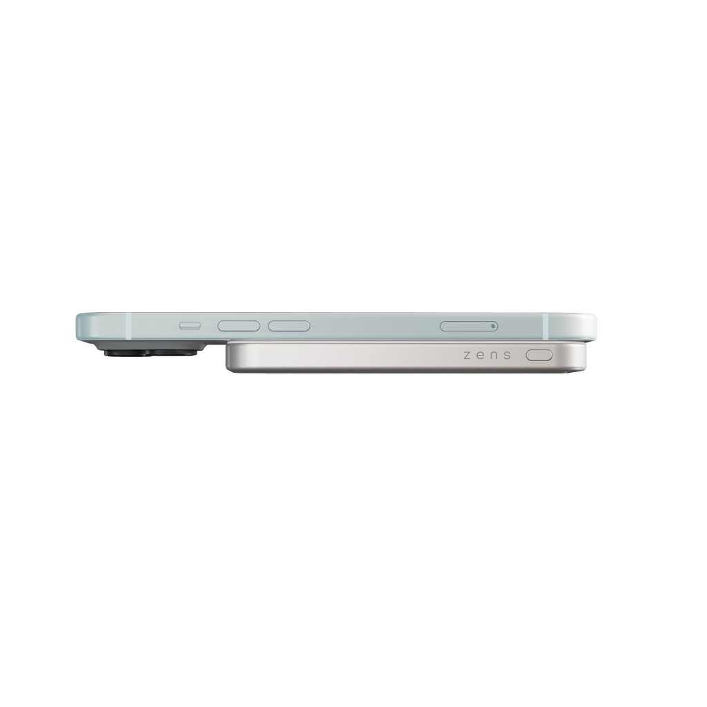 Zens Slim Aluminium Power Bank Qi2 5k mAh