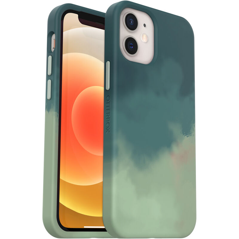 Cool iPhone 12 mini Case with Luminous Colors and a Sculpted