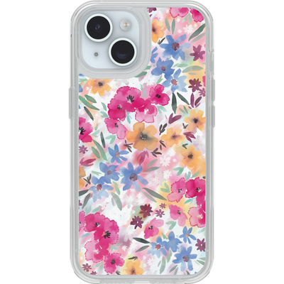 Coque iPhone 16e/15/14/13 | Symmetry Series Clear pour MagSafe Confetti of Blossoms