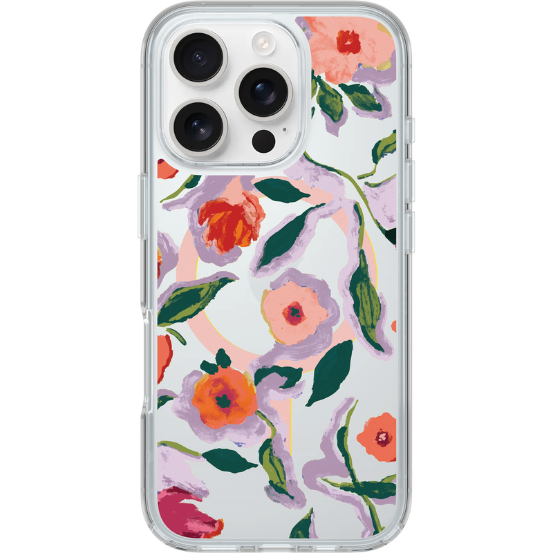 product image 1 - iPhone 16 Pro Skal Symmetry Series Clear för MagSafe Confetti of Blossoms