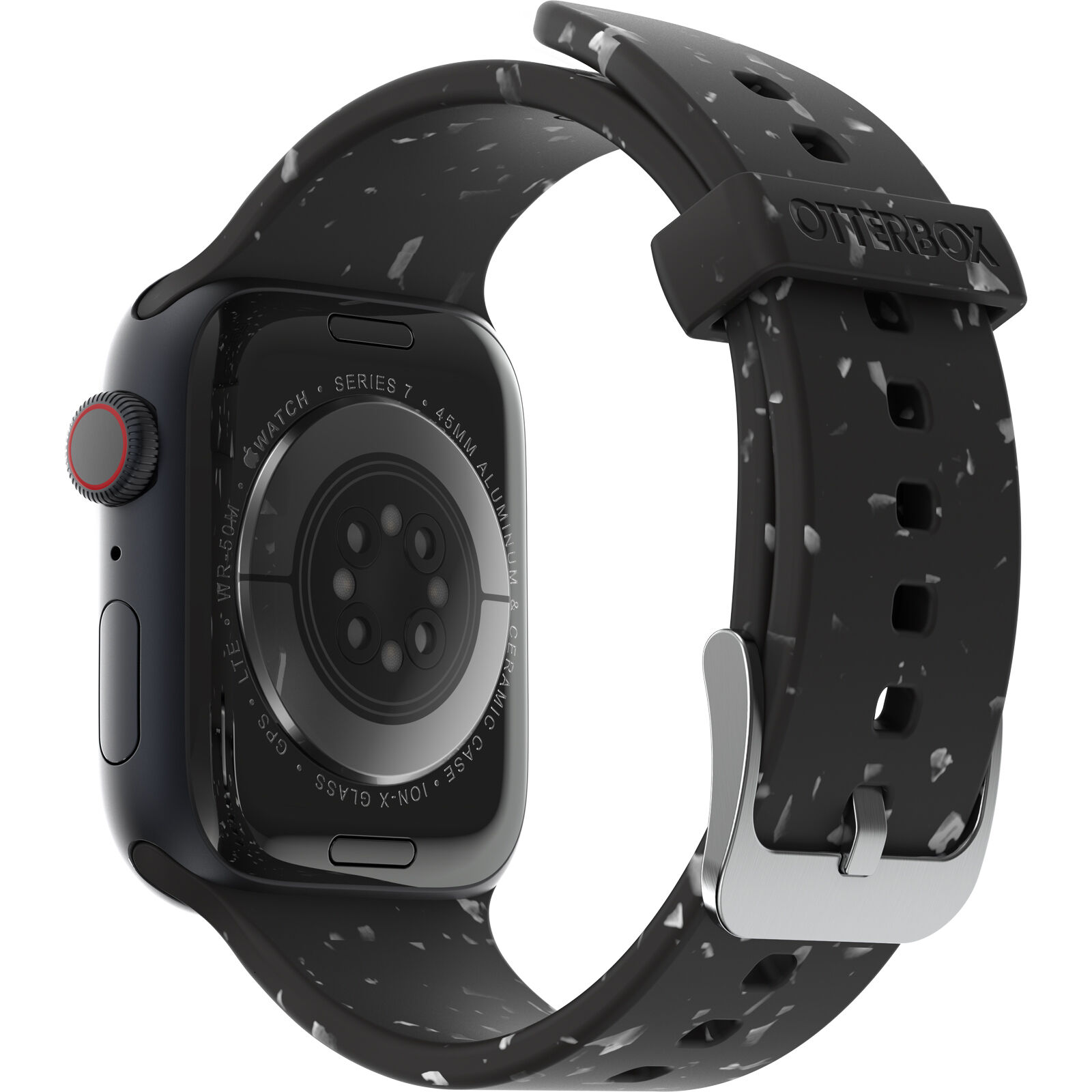Black Apple Watch wristband that leaves less for the landfill