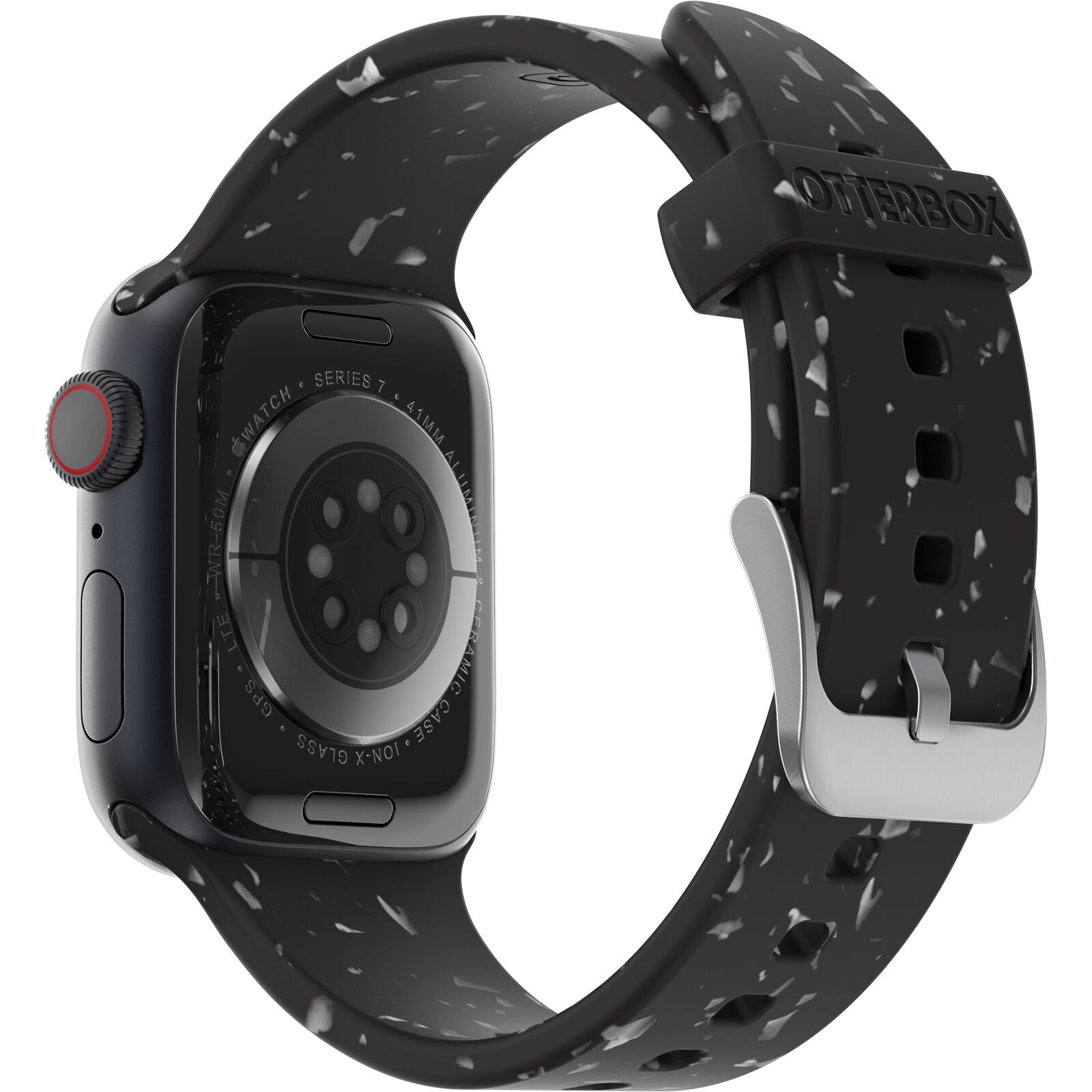 Black Apple Watch wristband that leaves less for the landfill