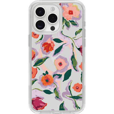 iPhone 15 Pro Max Hoesje | Symmetry Series Clear voor MagSafe Confetti of Blossoms