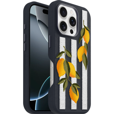 iPhone 16 Pro Custodia | Symmetry Series Cactus Leather Embroidery