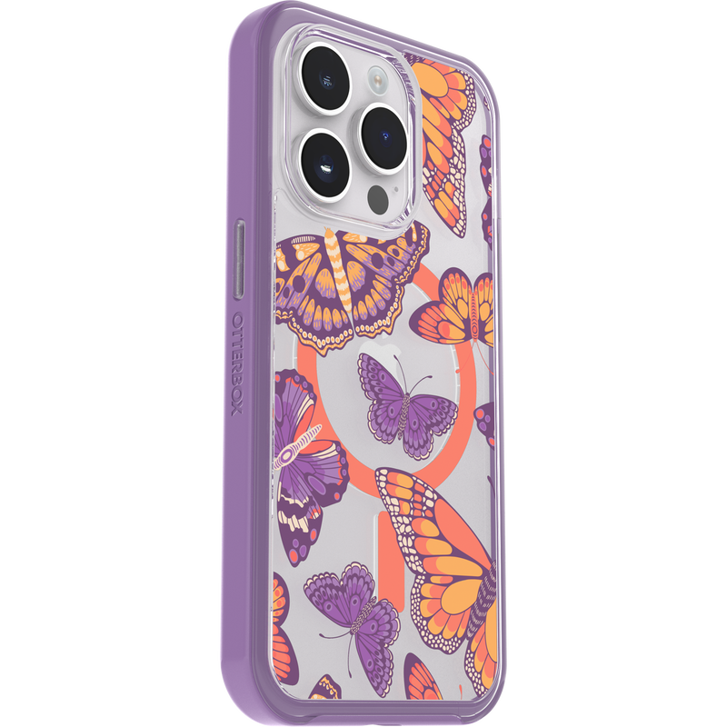 product image 3 - iPhone 14 Pro Case Symmetry Series Clear for MagSafe Fluttering Flora