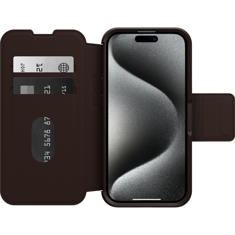product image 2 - iPhone 15 Pro Case Strada Series Folio MagSafe