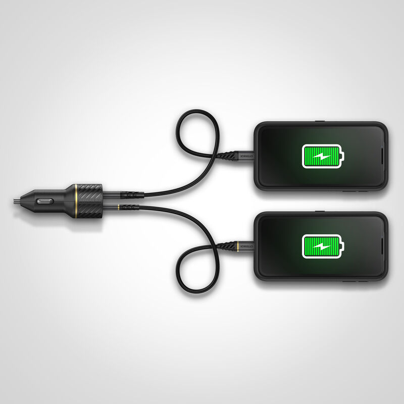 product image 4 - USB-A och USB-C-billaddare 30W Premium Billaddare
