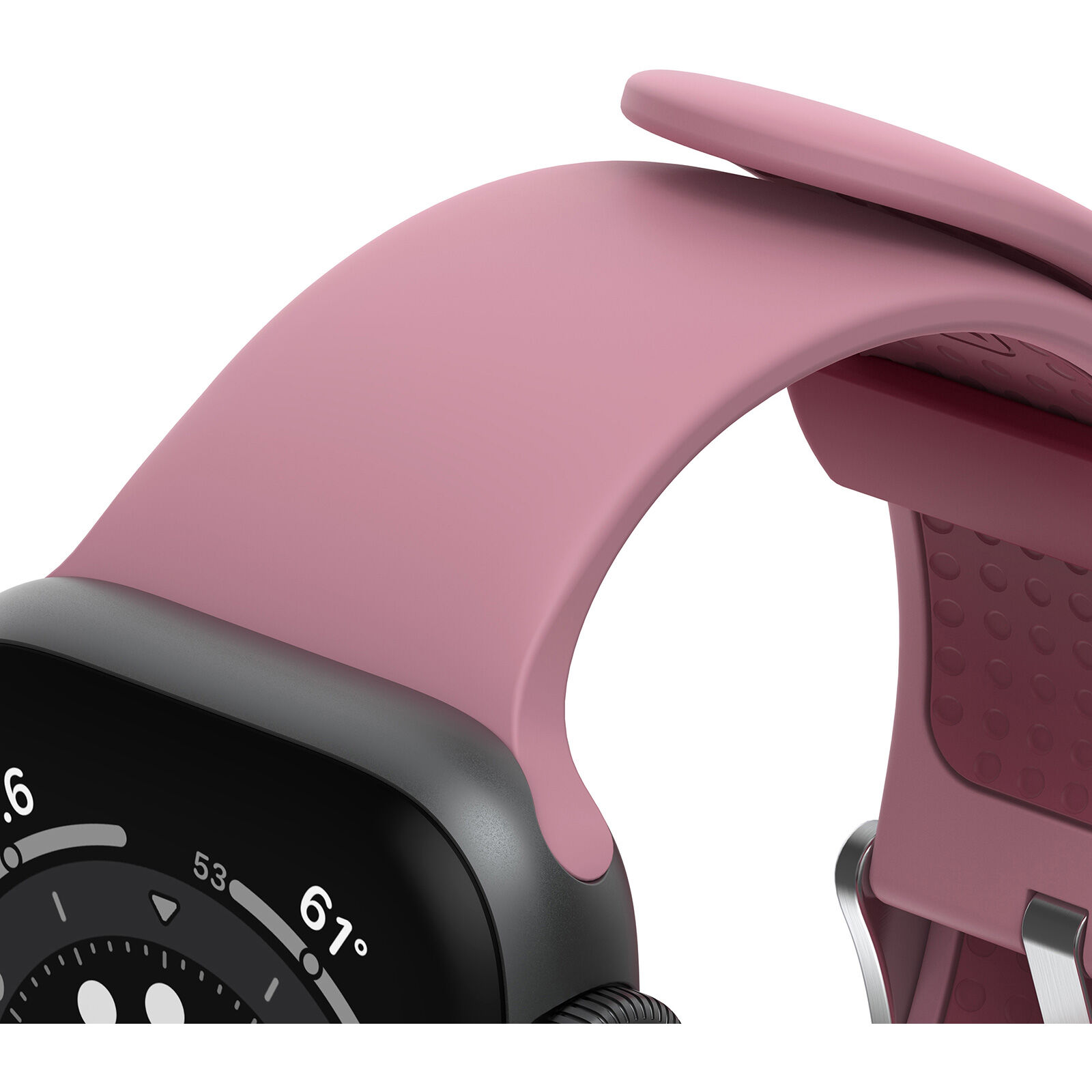 Space grey apple watch sale with pink sand band