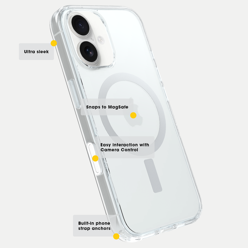 product image 5 - iPhone 16 Pro Case Symmetry Series Clear for MagSafe with Camera Control