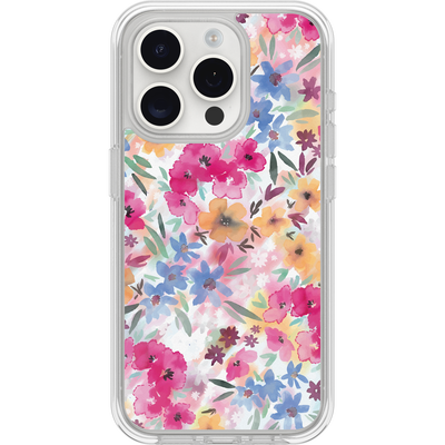 iPhone 15 Pro Max Hülle | Symmetry Series Clear für MagSafe Confetti of Blossoms