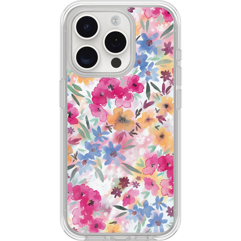 product image 1 - iPhone 15 Pro Max Hülle Symmetry Series Clear für MagSafe Confetti of Blossoms