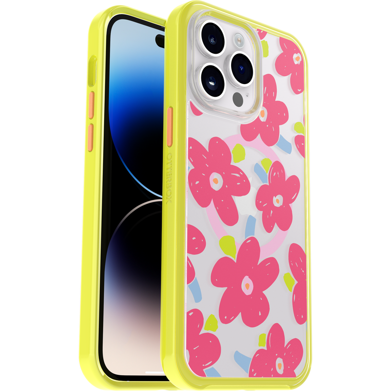 product image 1 - iPhone 14 Pro Max Case Symmetry Series Clear for MagSafe Fluttering Flora