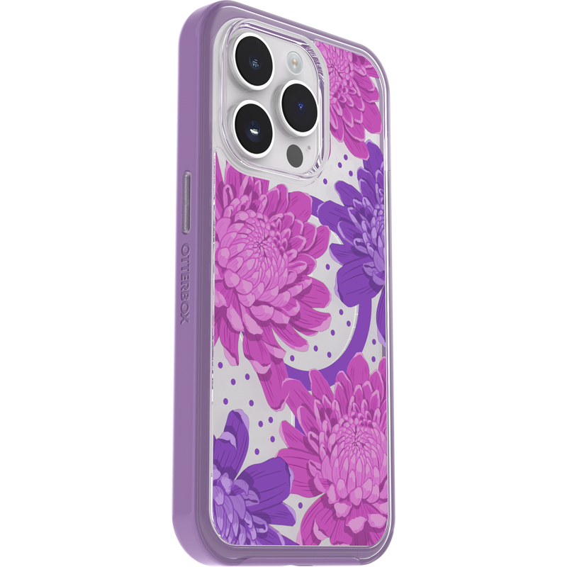 product image 3 - iPhone 14 Pro Case Symmetry Series Clear for MagSafe Fluttering Flora