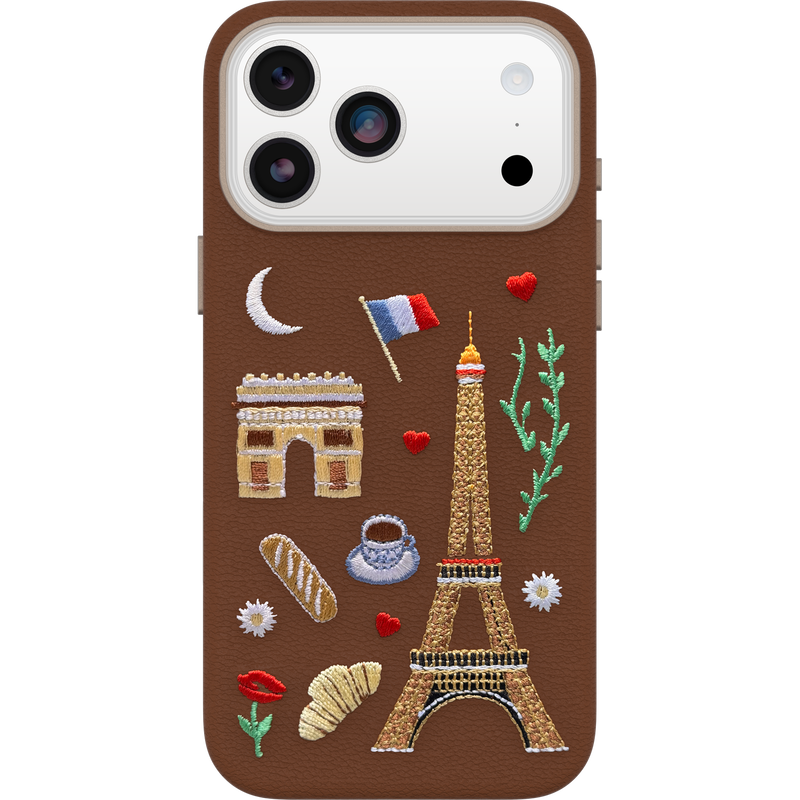 product image 1 - iPhone 17 Pro Max Case Symmetry Series Cactus Leather Embroidery