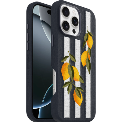 iPhone 16 Pro Max Custodia | Symmetry Series Cactus Leather Embroidery
