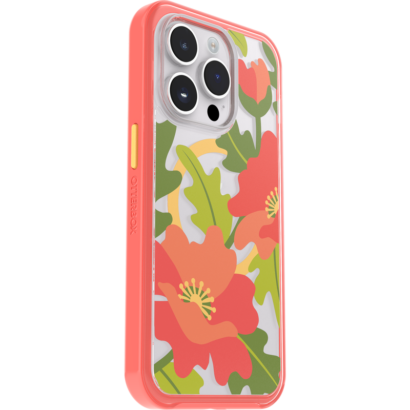 product image 3 - iPhone 14 Pro Case Symmetry Series Clear for MagSafe Fluttering Flora