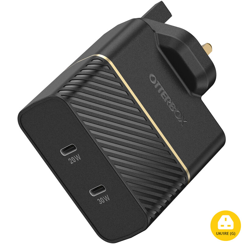 product image 1 - USB-C 50W Dual Port Wall Charger Fast Charge | Premium
