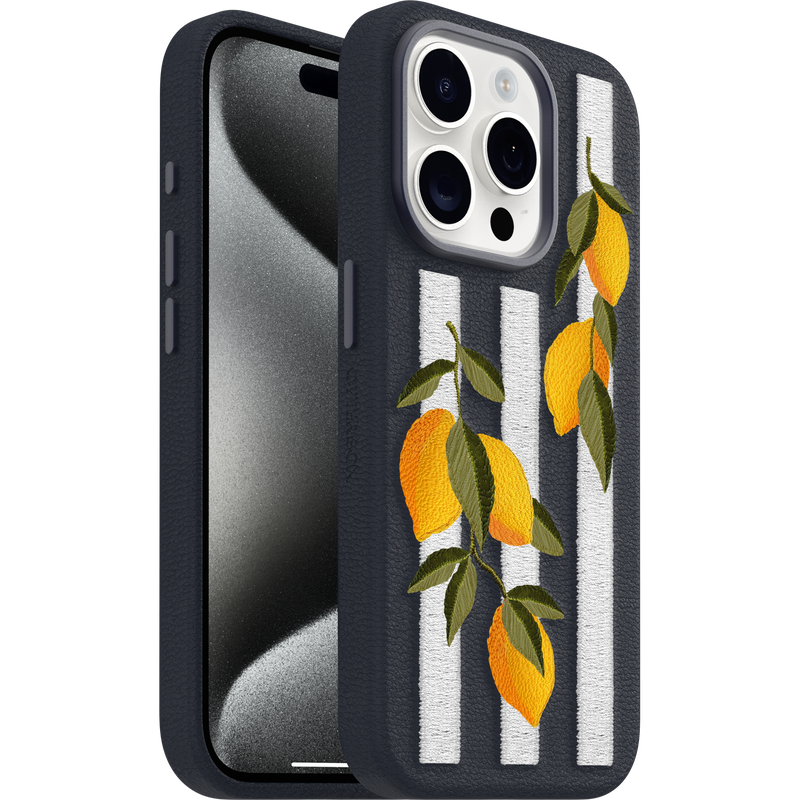 product image 1 - iPhone 15 Pro Max Case Symmetry Series Cactus Leather Embroidery