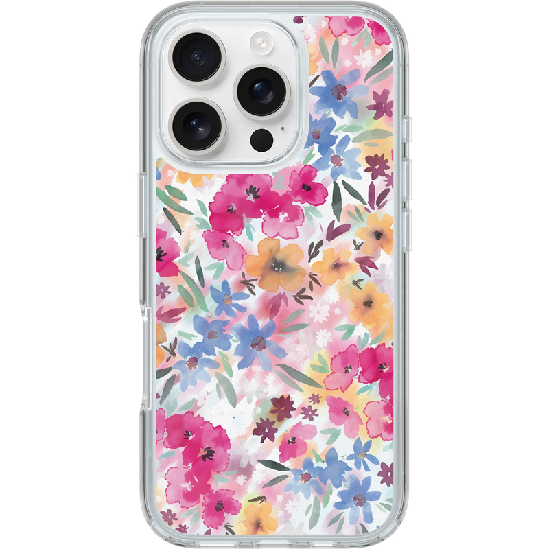 product image 1 - iPhone 16 Pro Case Symmetry Series Clear for MagSafe Confetti of Blossoms