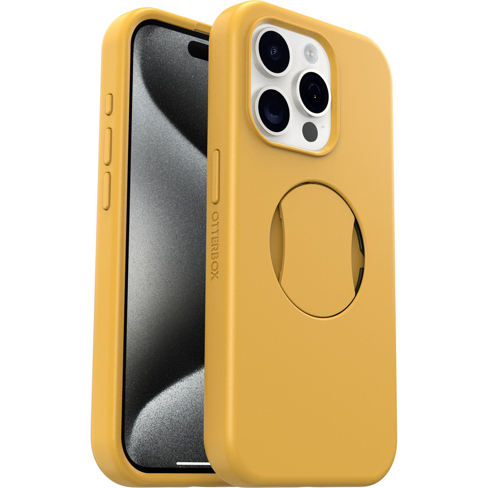 Phone case outlet with grip