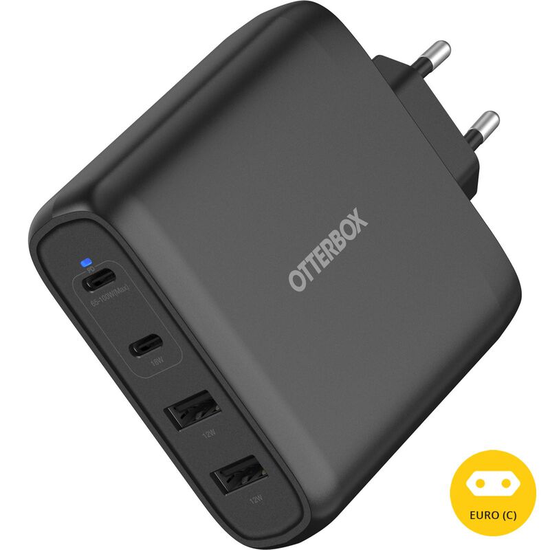product image 1 - USB-C Four Port 100W Wall Charger Fast Charge | Standard