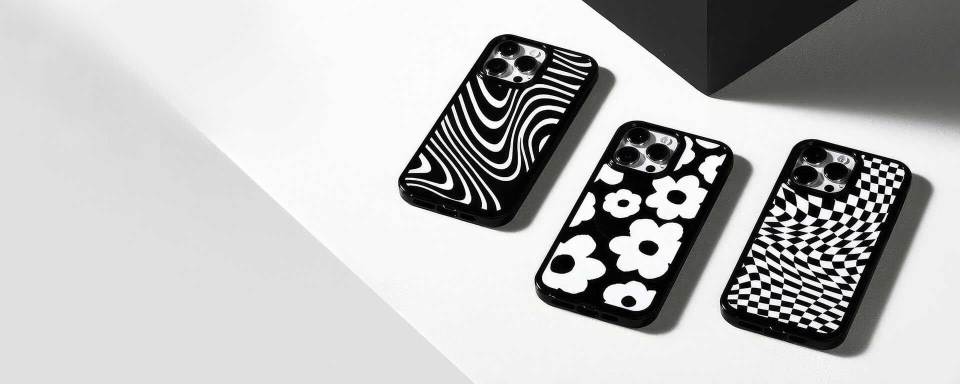 Black and White Symmetry iPhone cases