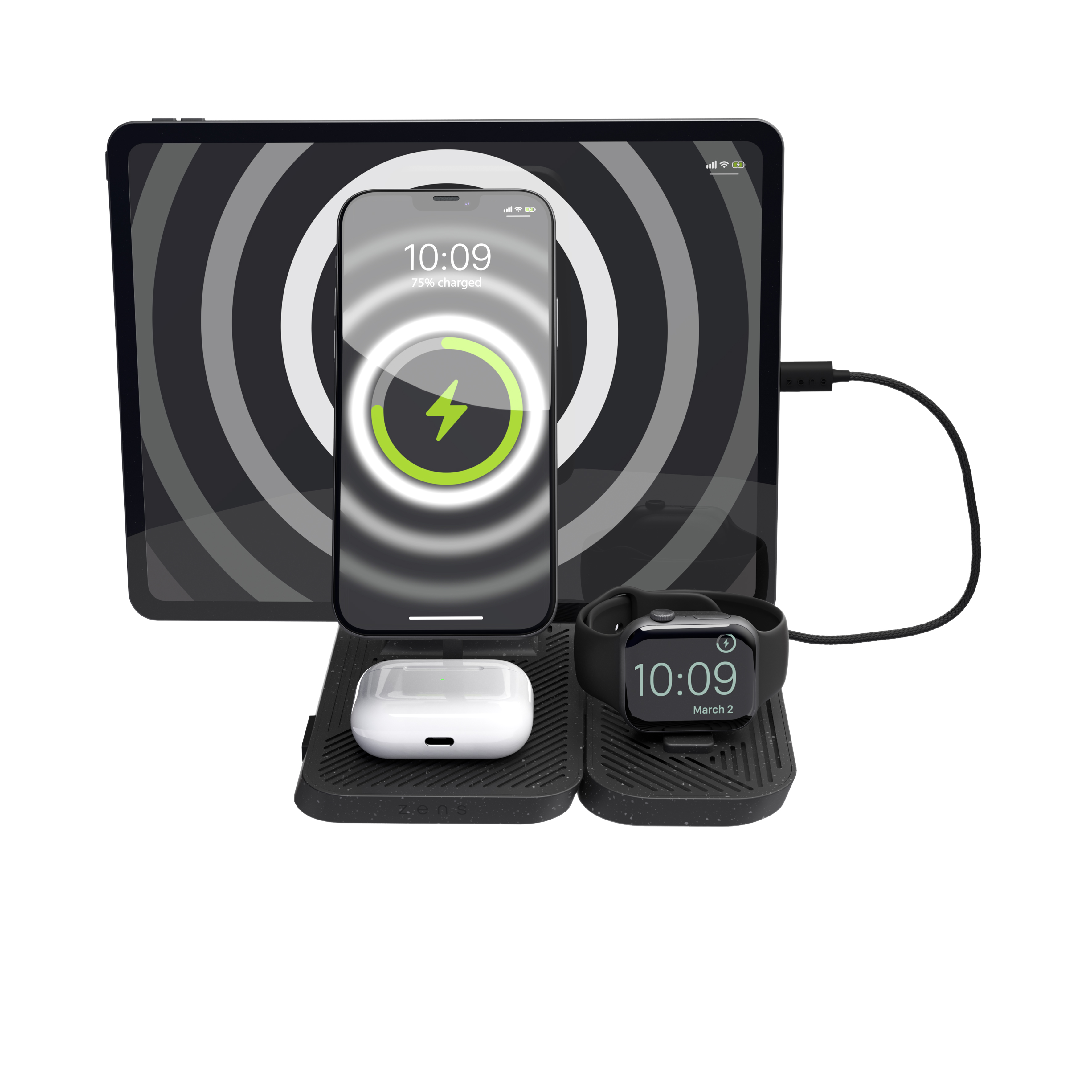 Zens Zens 4-in-1 Modular Wireless Charging Station OtterBox